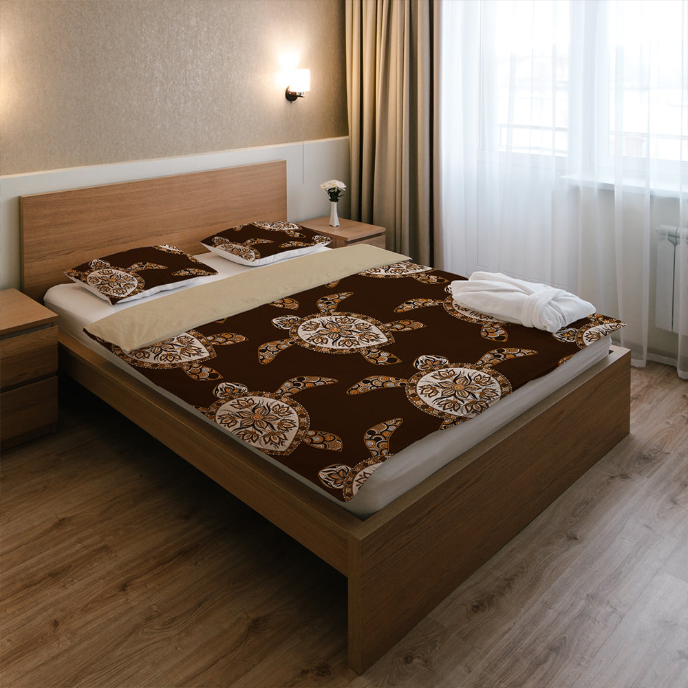 Hawaii Bedding Set Turtle Plumeria Grown