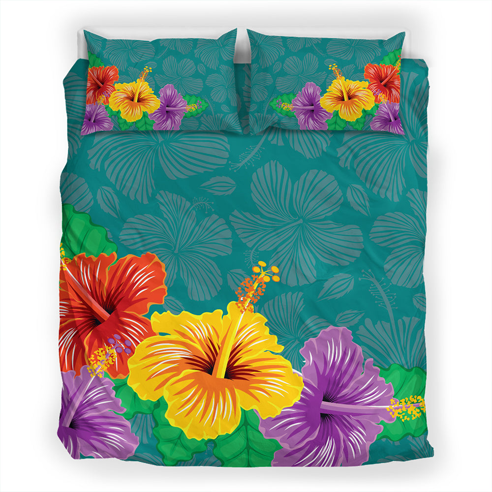 Hawaii Bedding Set Hibiscus More Color