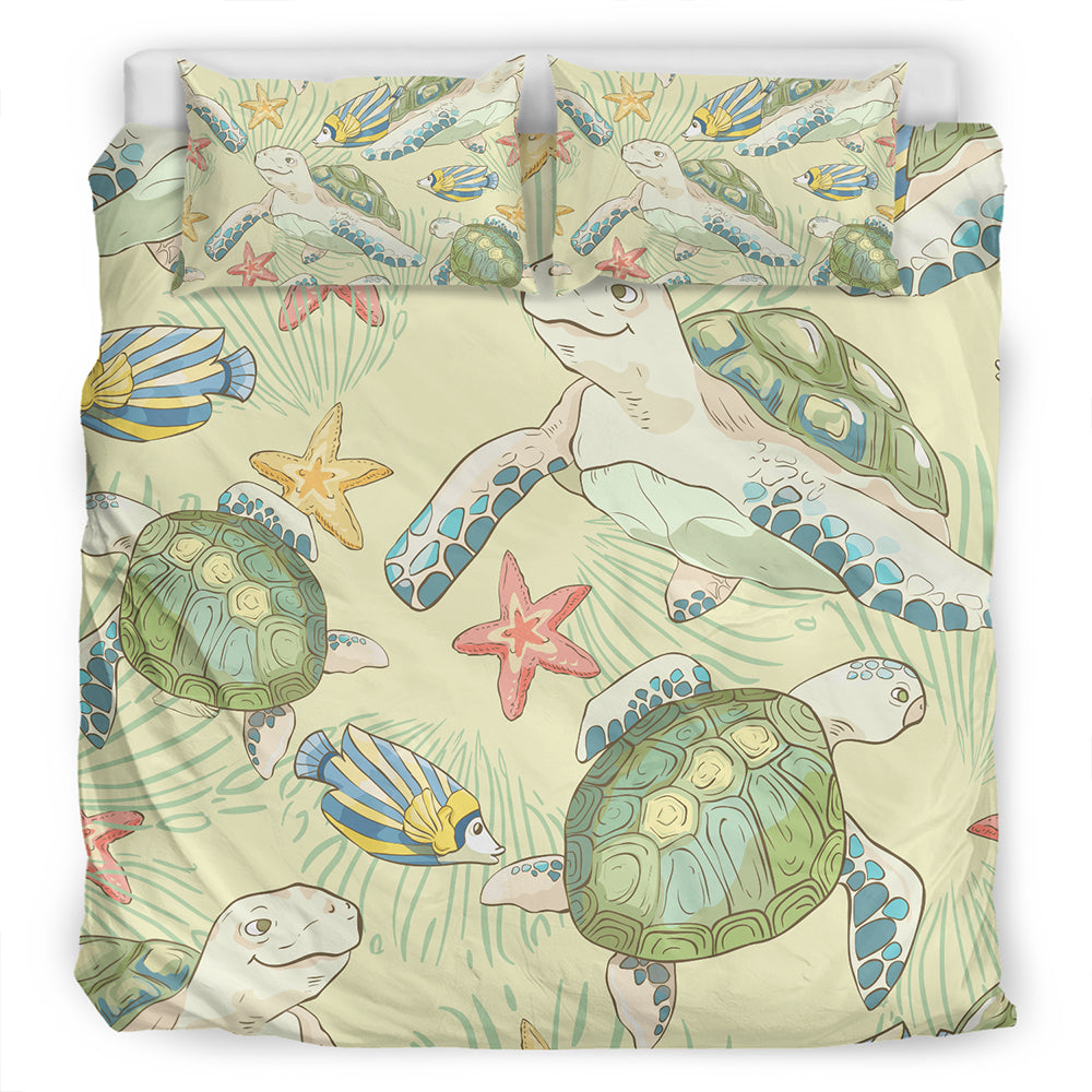 Hawaii Bedding Set World Animal In Sea