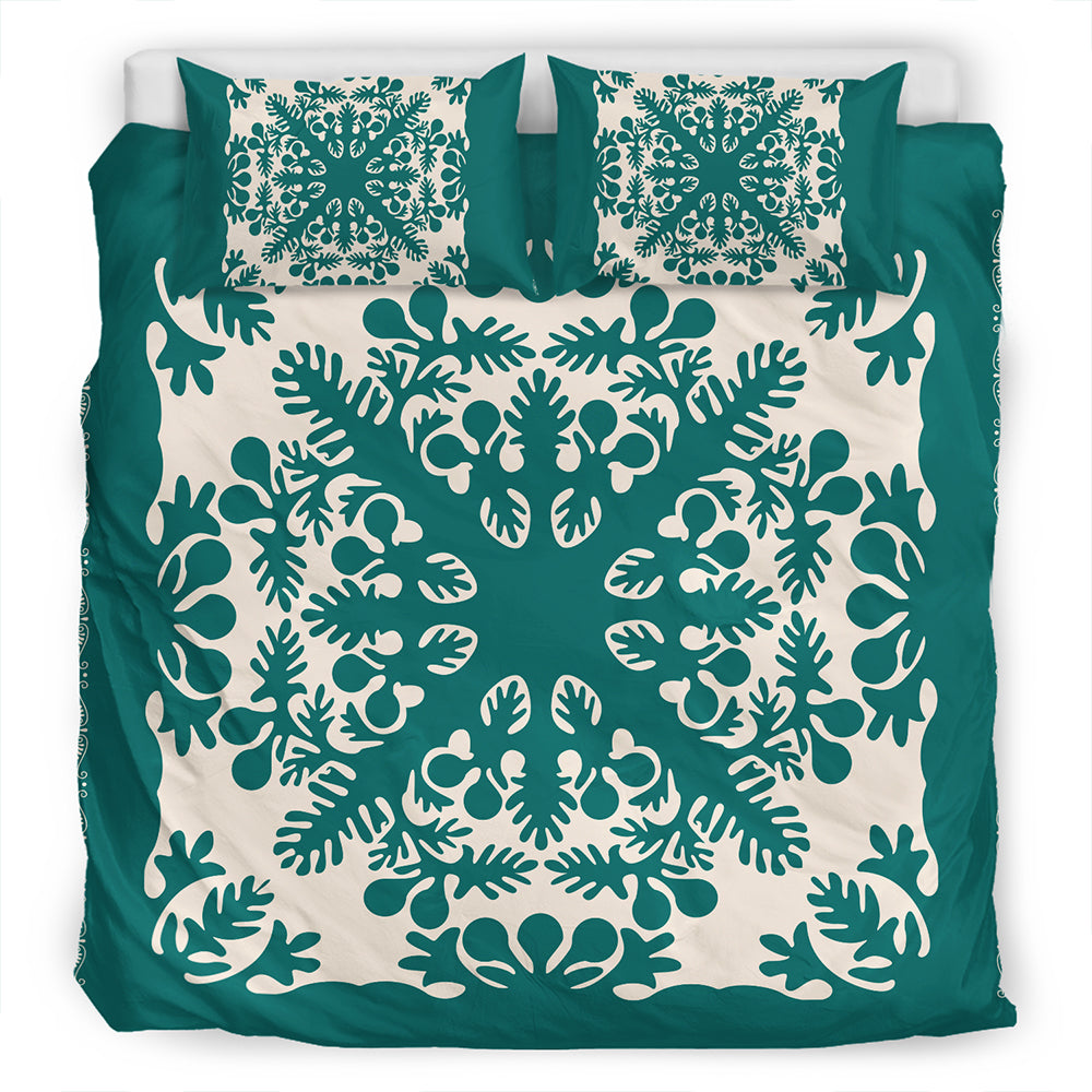 Hawaii Bedding Set Quilt Tradition Turquoise