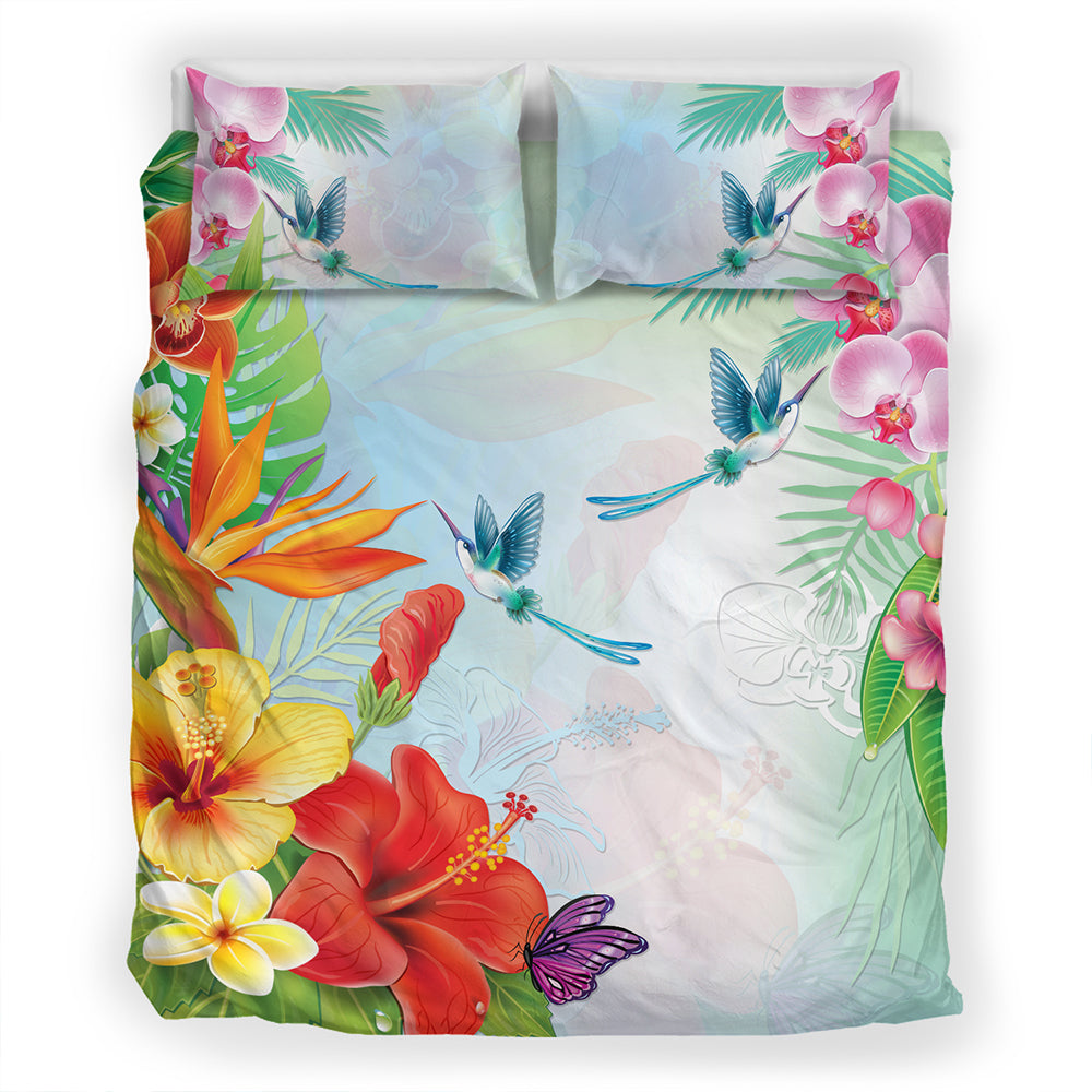 Hawaii Bedding Set Hibiscus In Jung