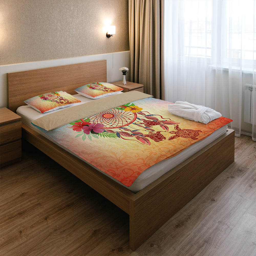 Hawaii Bedding Set Flower Dreamcatcher