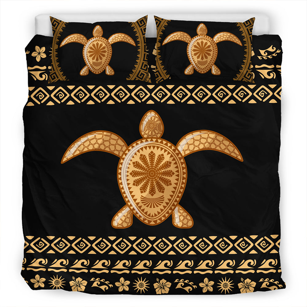 Hawaii Bedding Set Traditional Turtle Pattern