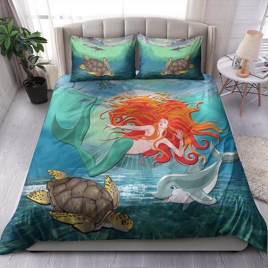 Hawaii Bedding Set Mermaid And Animal