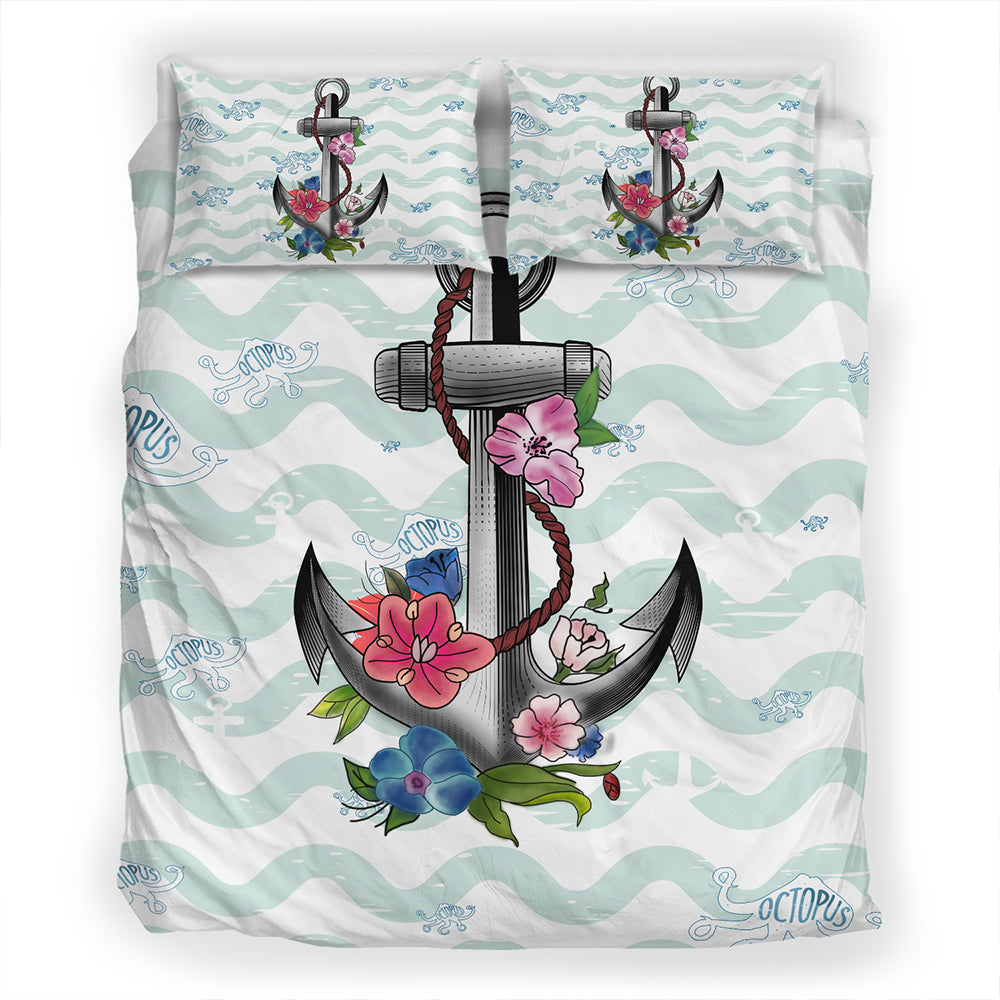 Hawaii Bedding Set Anchor Hibiscus