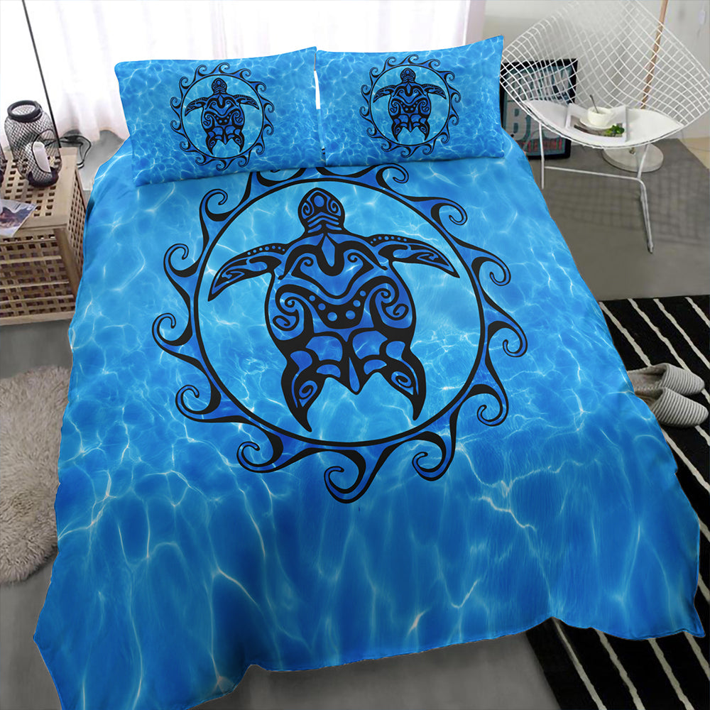 Hawaii Bedding Set Turtle Polynesia Sea