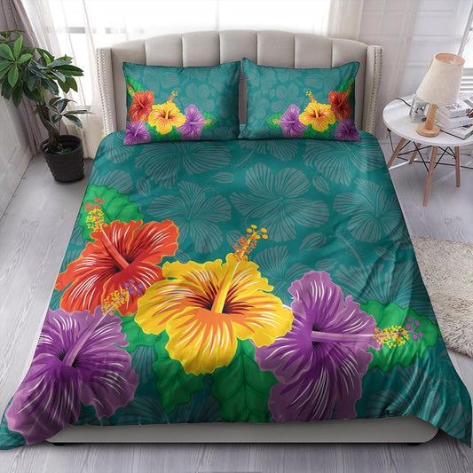 Hawaii Bedding Set Hibiscus More Color