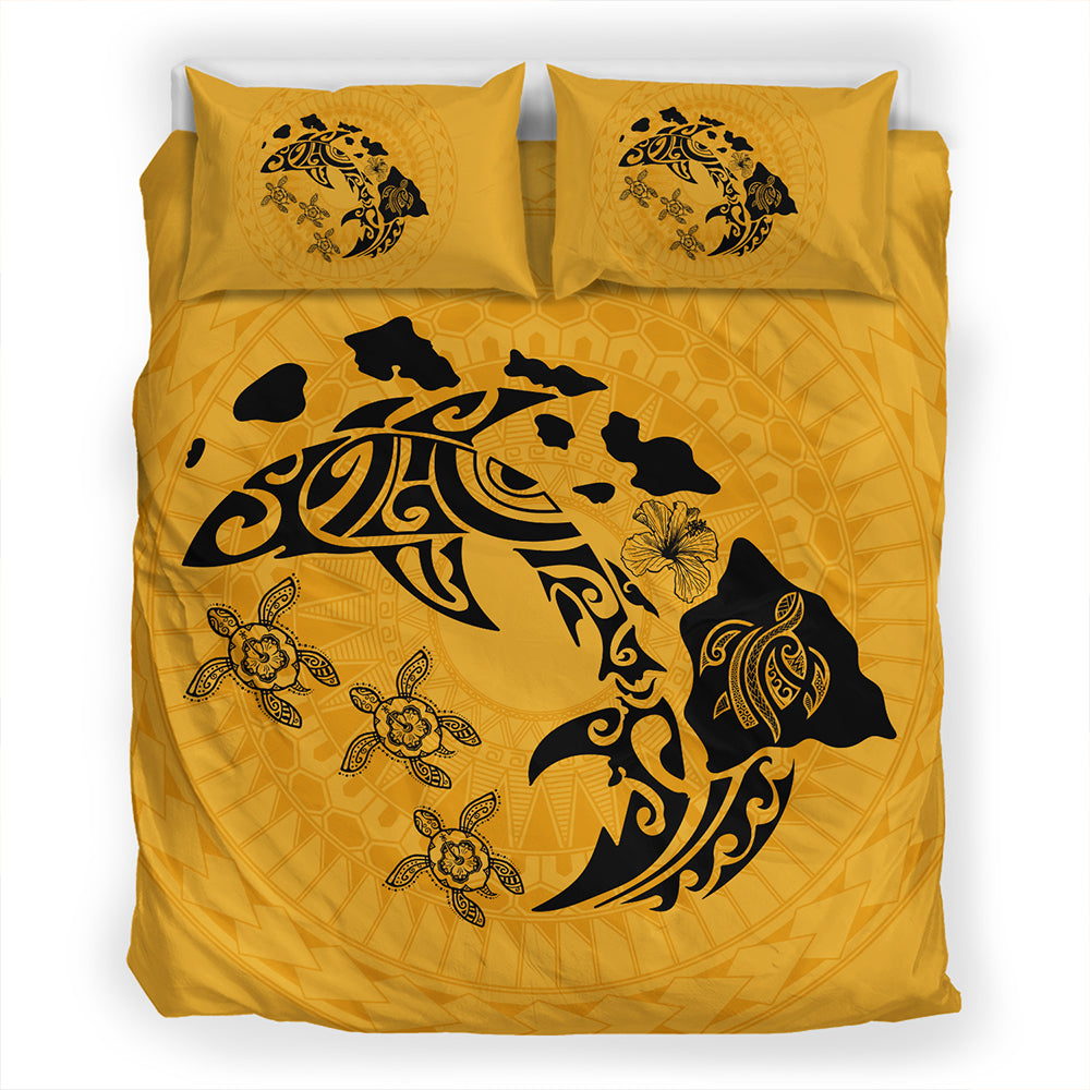 Hawaii Bedding Set Love Animal Polynesian