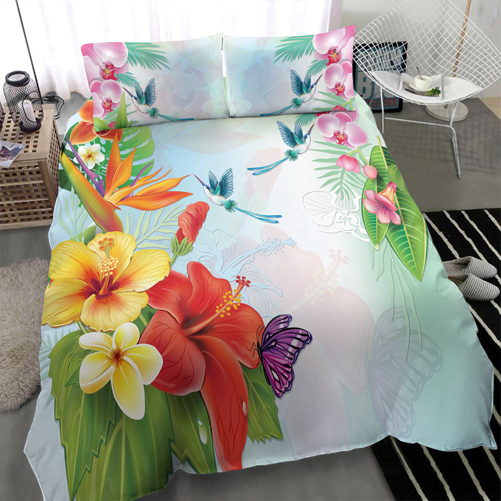 Hawaii Bedding Set Hibiscus In Jung