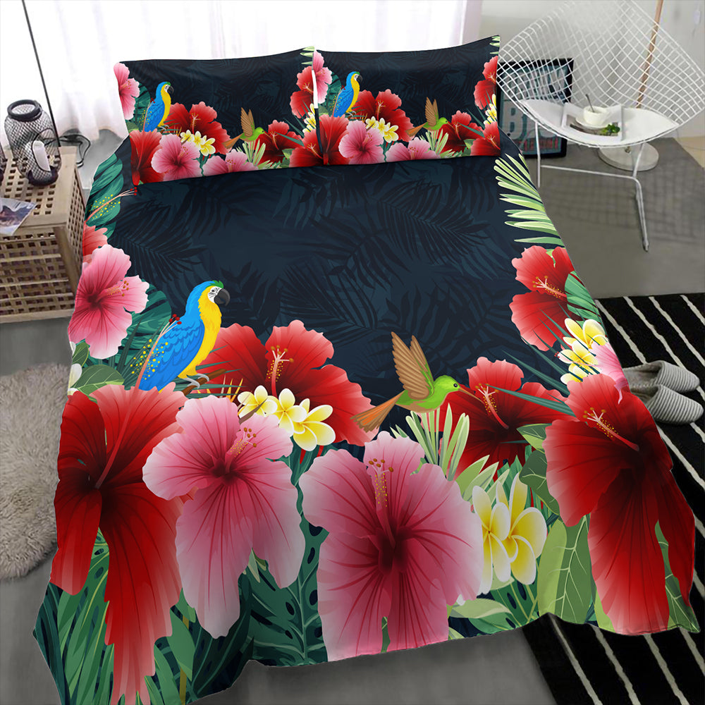 Hawaii Bedding Set Forest Hibiscus