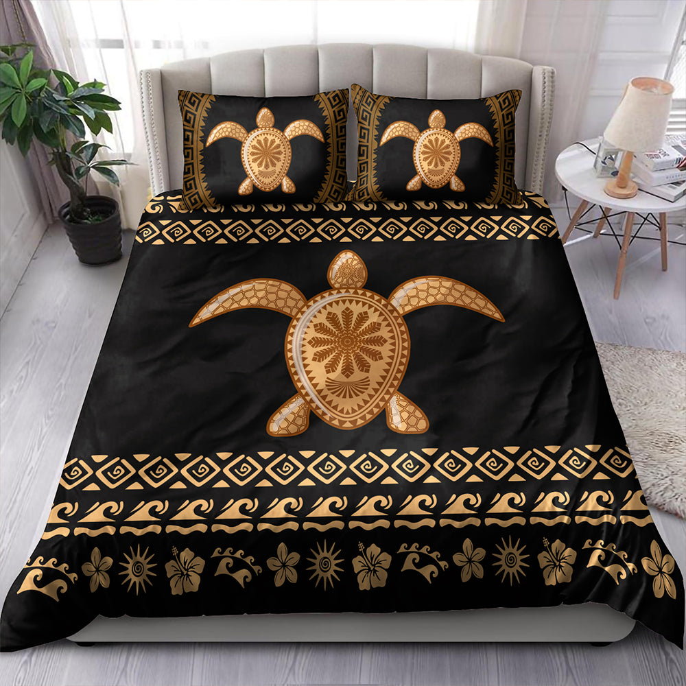 Hawaii Bedding Set Traditional Turtle Pattern