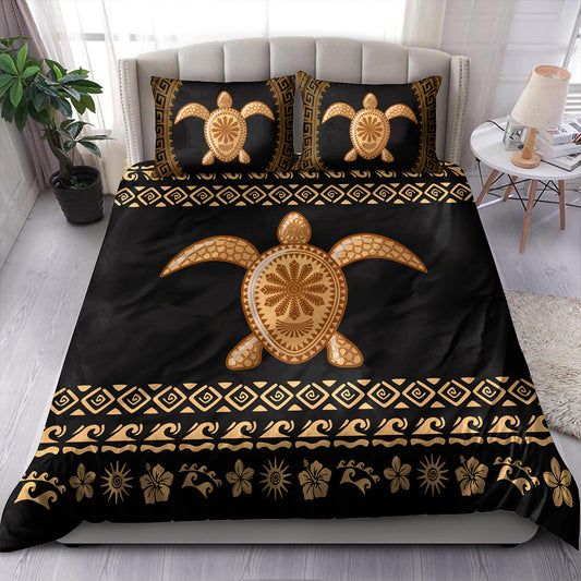Hawaii Bedding Set Traditional Turtle Pattern