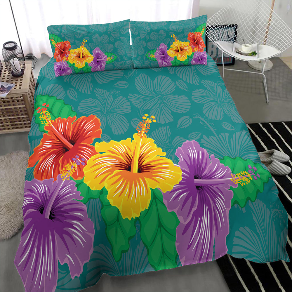 Hawaii Bedding Set Hibiscus More Color