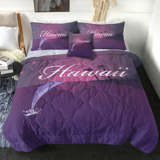 Hawaii Comforter Dolphin Club Violet Sun