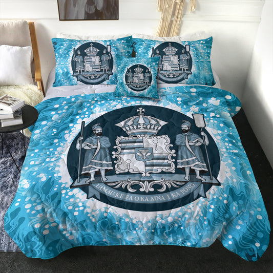 Hawaii Comforter Native Hawaii Coat Of Arms Discrete