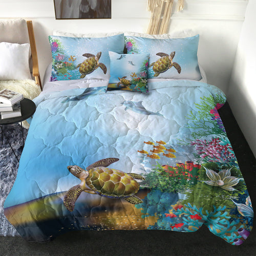Hawaii Comforter Ocean Cartoon