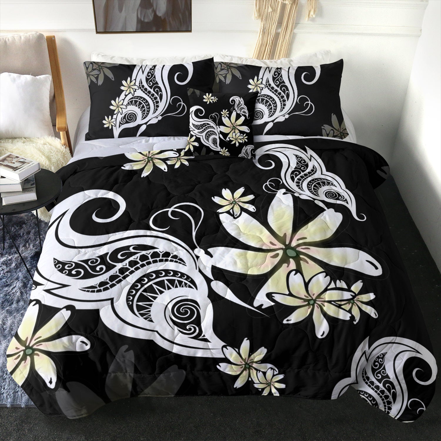 Hawaii Comforter Plumeria Butterfly