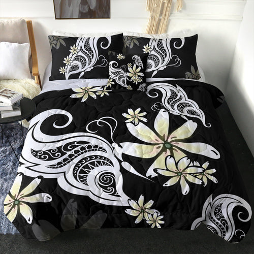 Hawaii Comforter Plumeria Butterfly