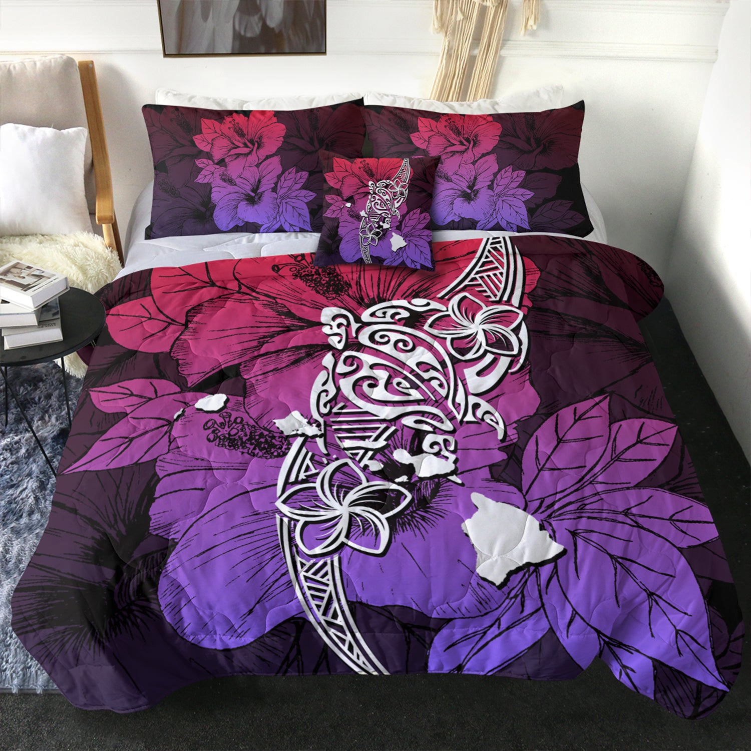 Hawaii Comforter Polynesian Hibiscus Sweat