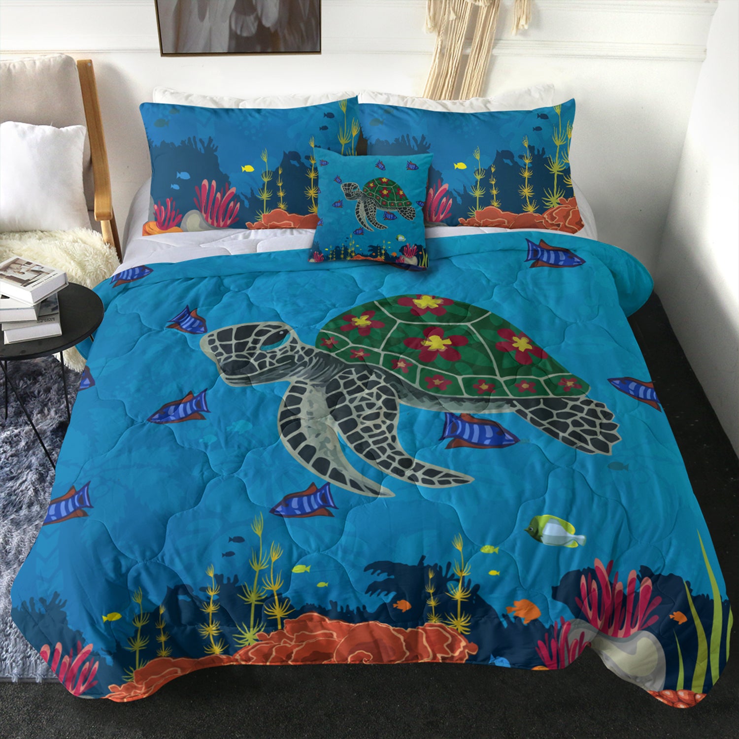 Hawaii Comforter Sea Cartoon