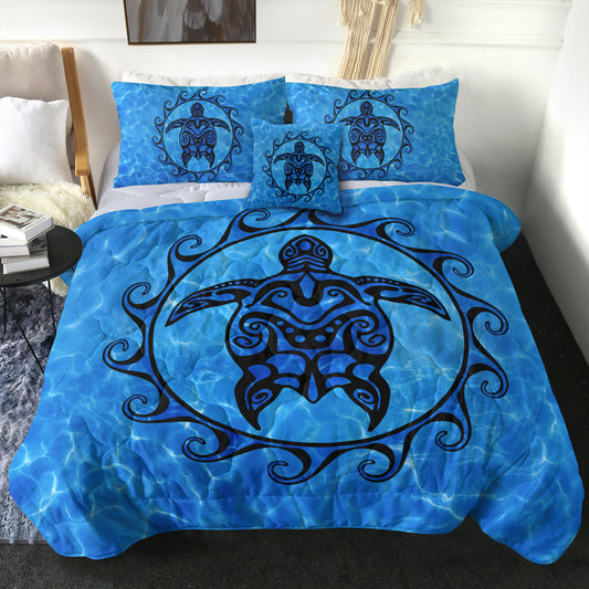 Hawaii Comforter Turtle Polynesia Sea