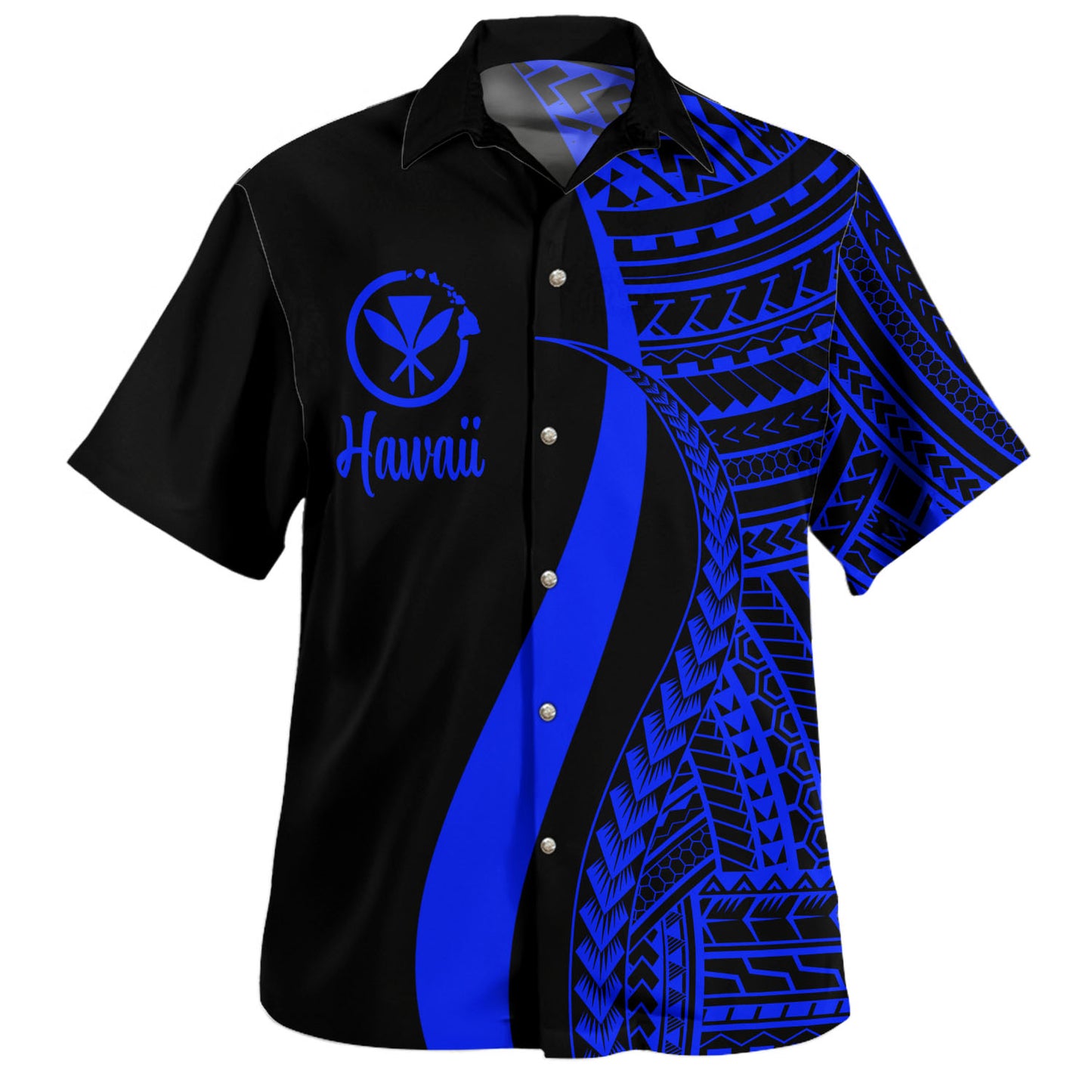 Hawaii Custom Personalised Hawaiian Shirt Polynesian Tentacle Tribal Pattern