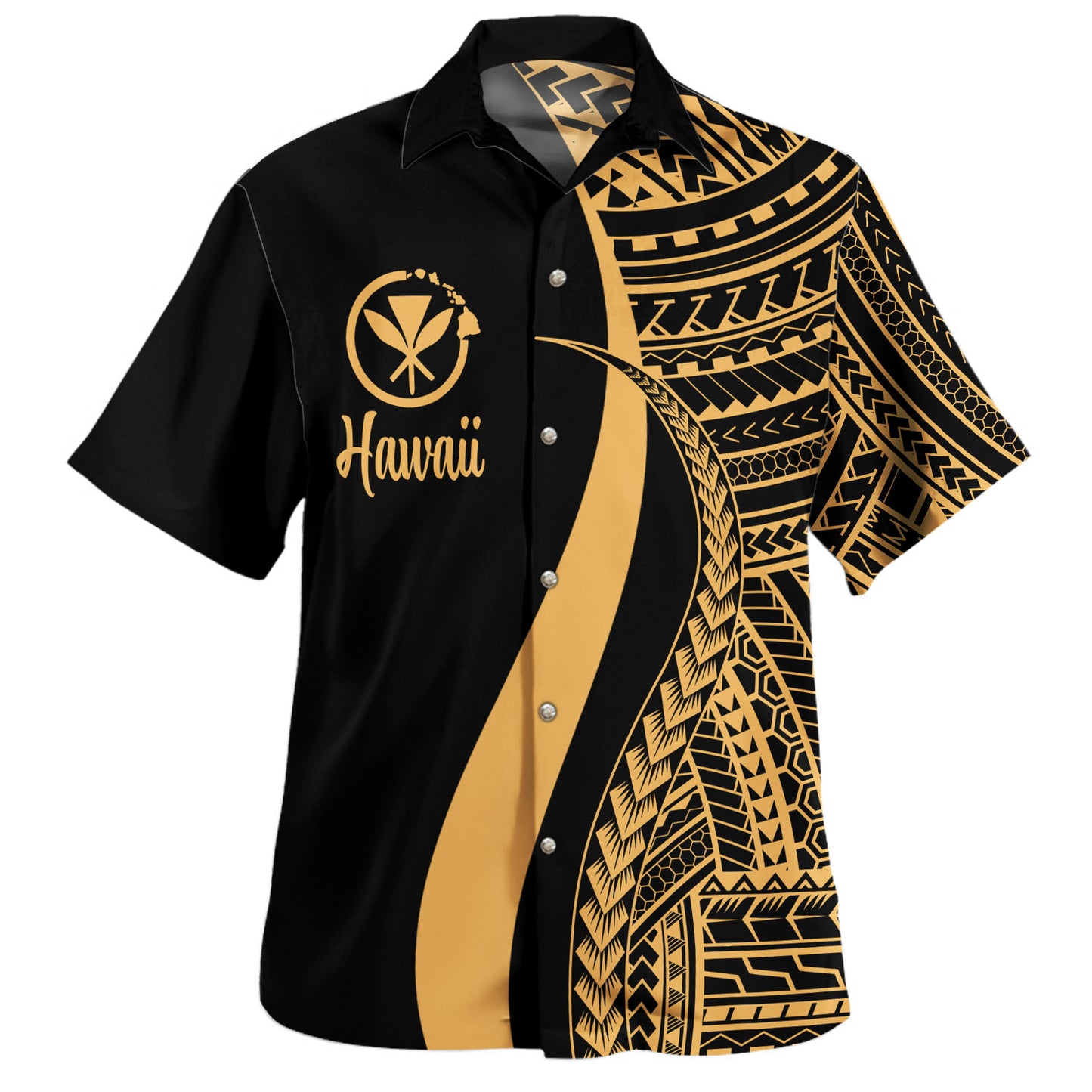 Hawaii Custom Personalised Hawaiian Shirt Polynesian Tentacle Tribal Pattern