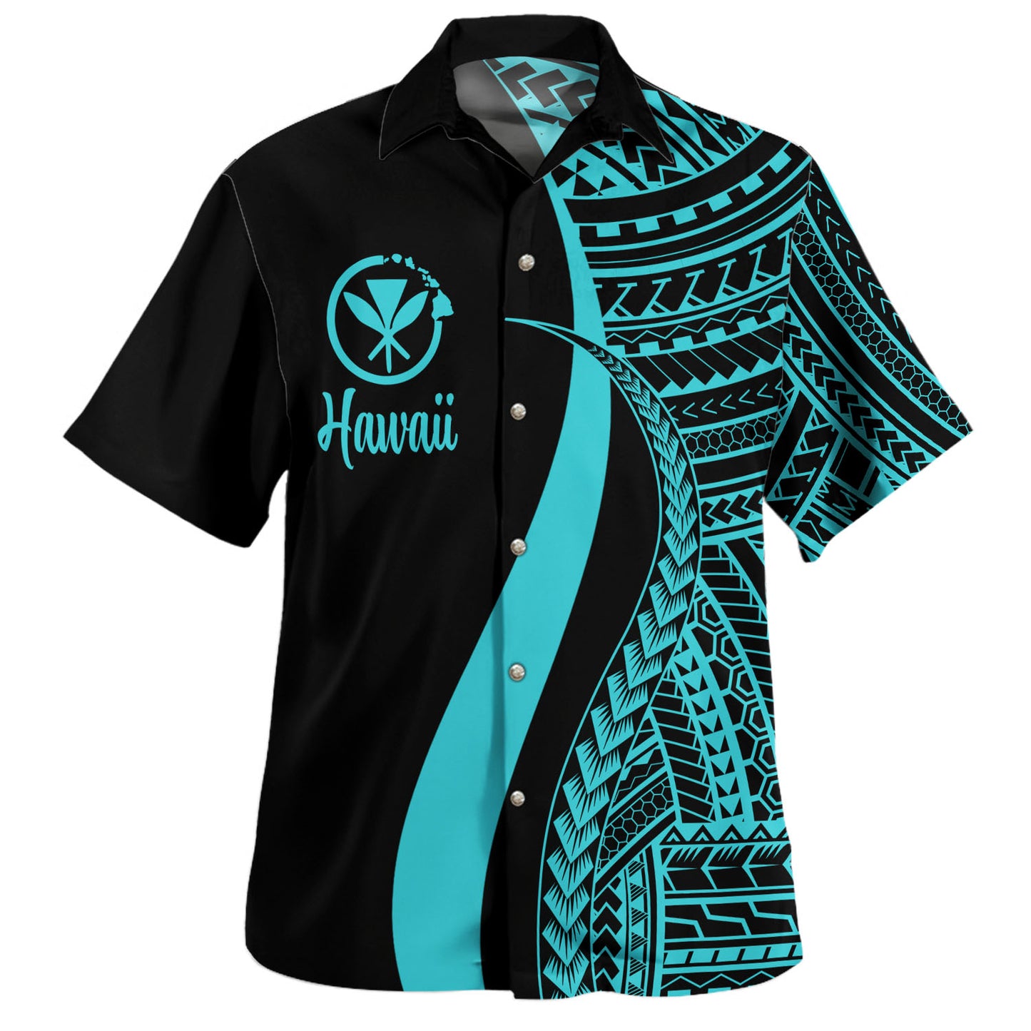 Hawaii Custom Personalised Hawaiian Shirt Polynesian Tentacle Tribal Pattern
