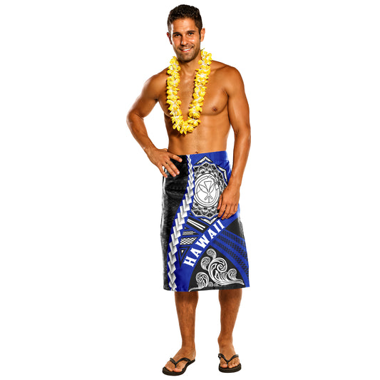 Hawaii Lavalava - Wave Tattoo Flag Style