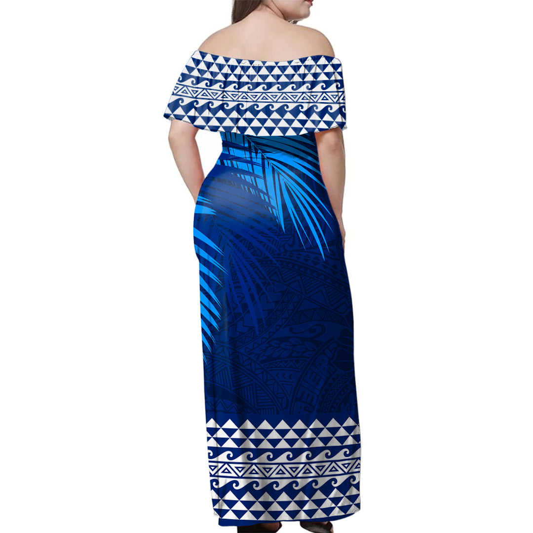 Hawaii Combo Dress And Shirt Polynesian Fabric Leaves