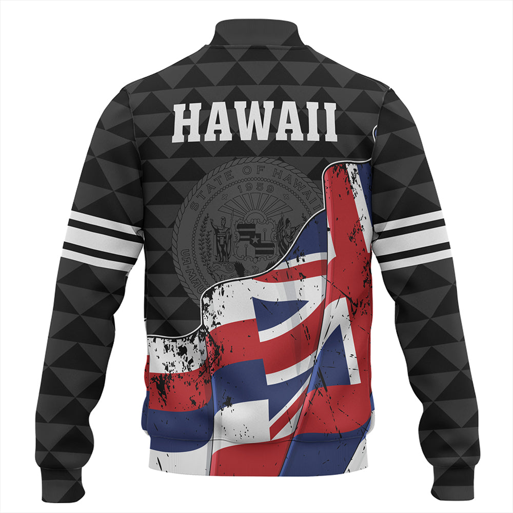 Hawaii Baseball Jacket Flag Alohawaii Kakau Pattern