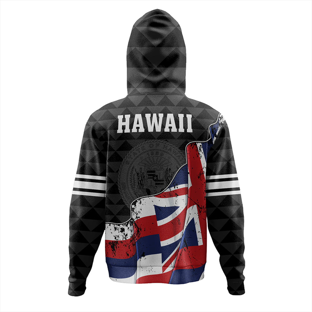 Hawaii Hoodie Flag Alohawaii Kakau Pattern