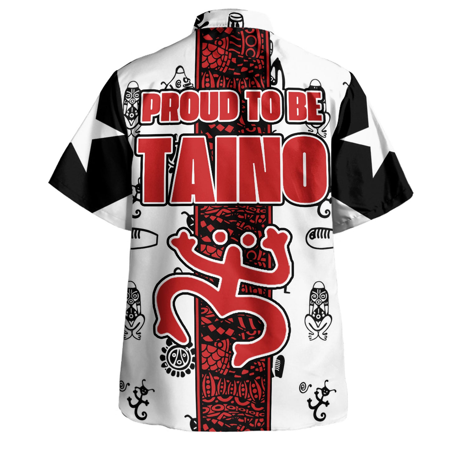 Puerto Rico Hawaiian Shirt Proud To Be Taino Cemi Tribal Heritage Style
