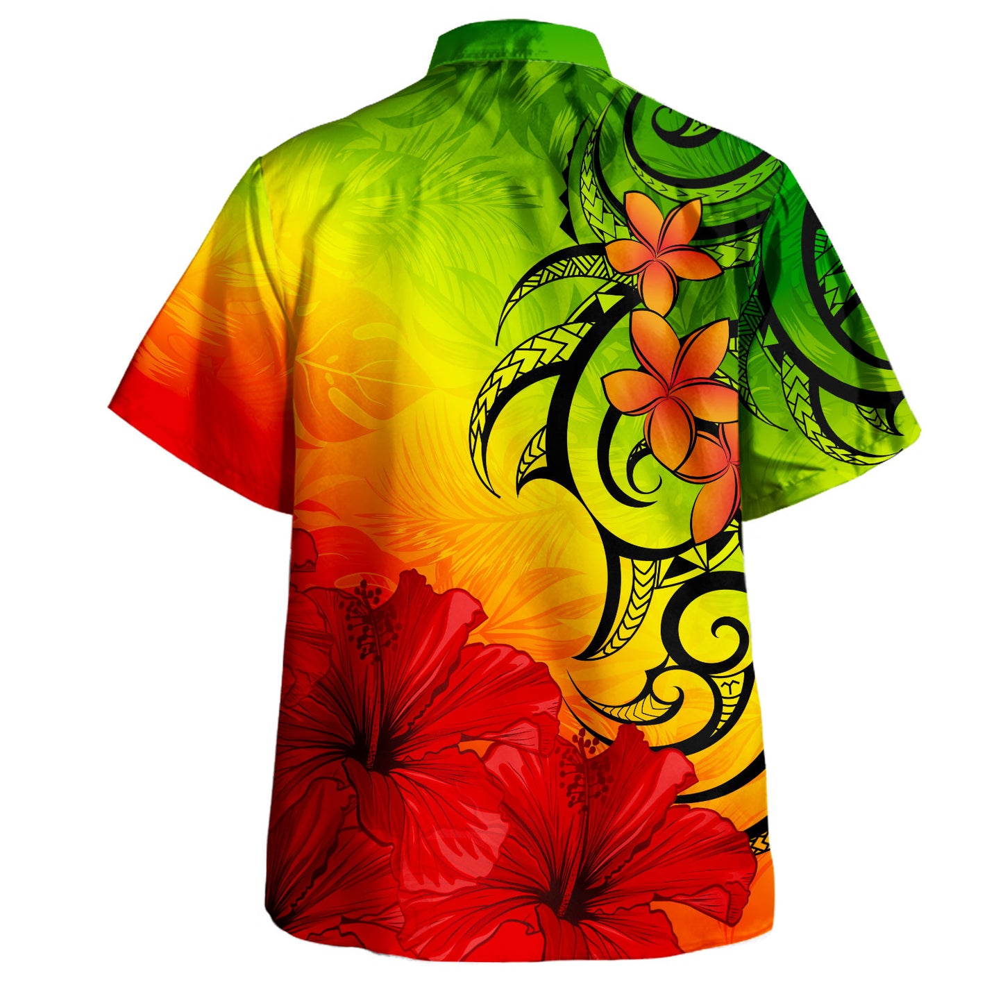 Hawaii Hawaiian Shirt Tribal Polynesia Tropical Hibiscus Flower