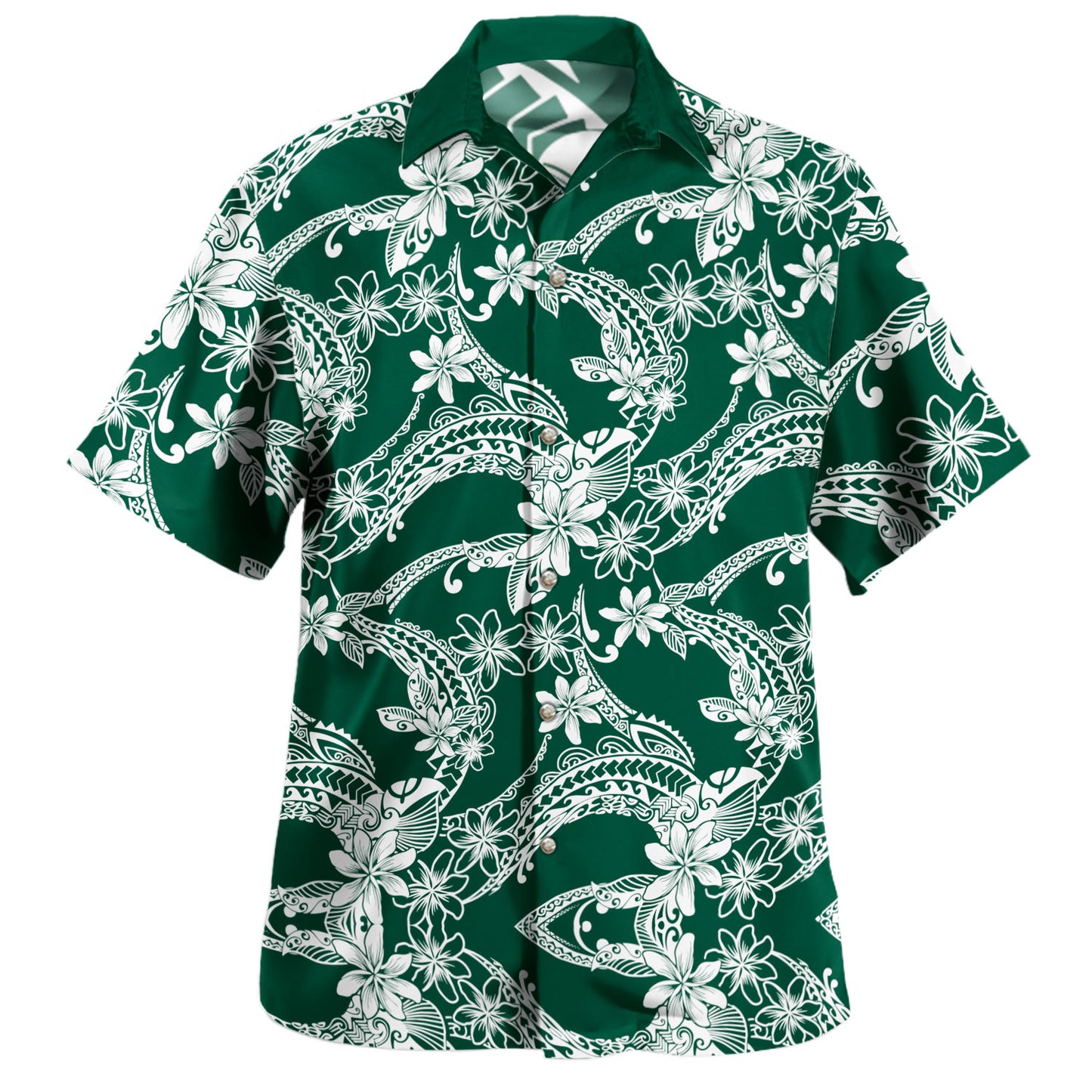 Polynesia Hawaiian Shirt Polynesian Print Fabric And Flower