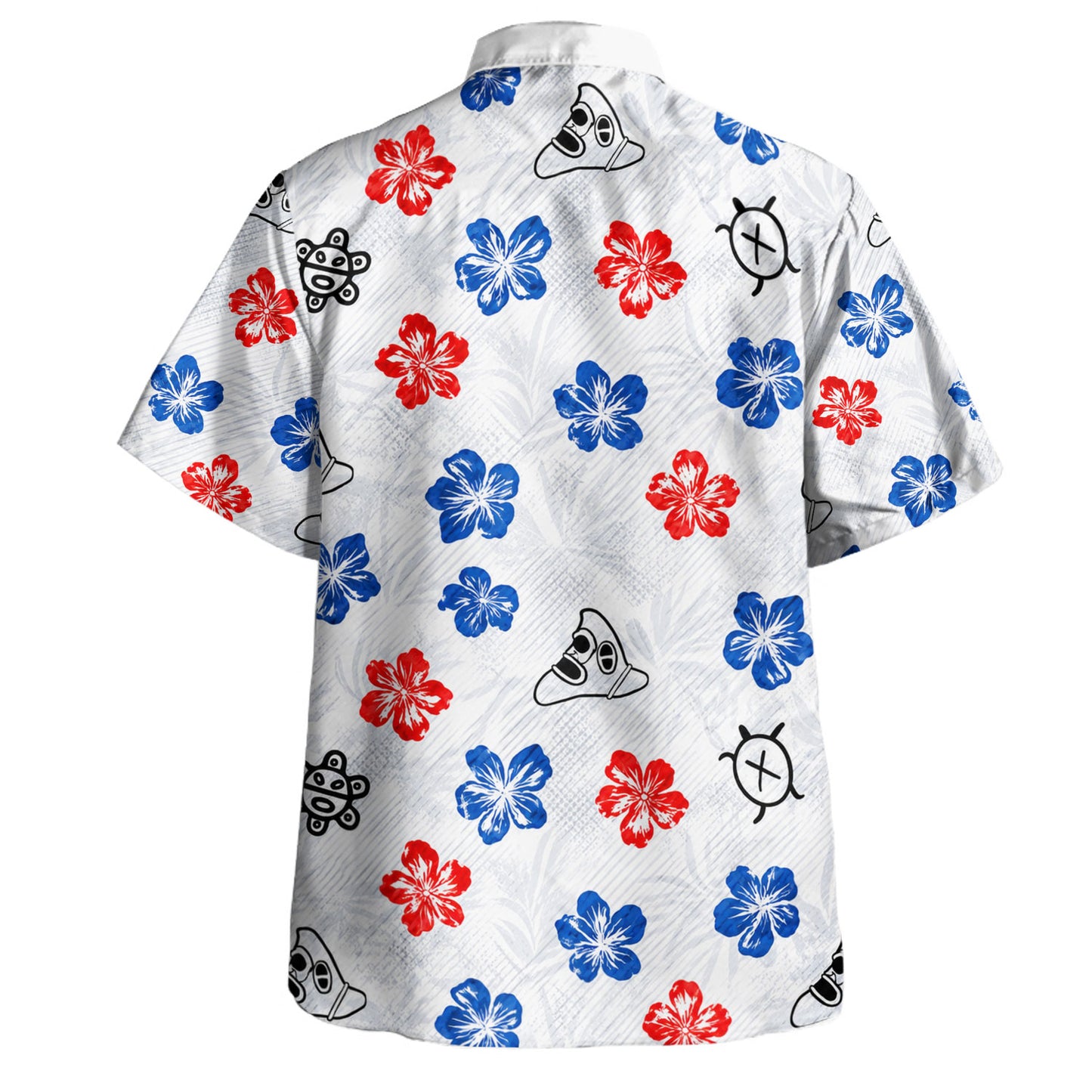 Puerto Rico Hawaiian Shirt Coqui Hibiscus Taino Island Symbols