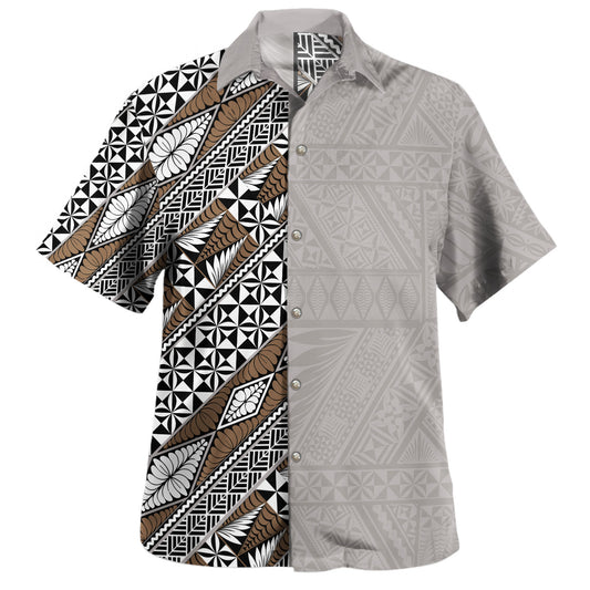 Tonga Hawaiian Shirt Ngatu Tapa Style