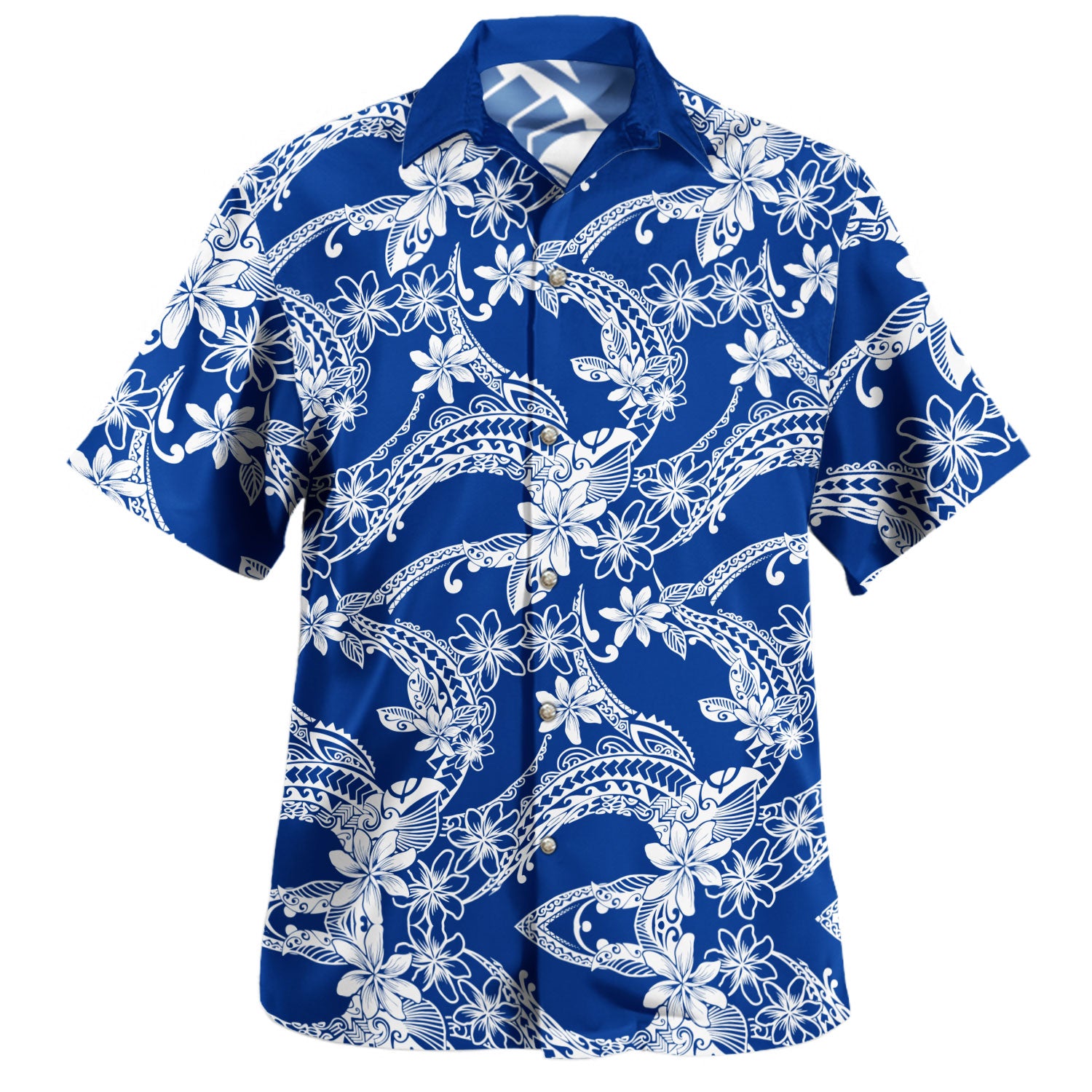 Polynesia Hawaiian Shirt Polynesian Print Fabric And Flower