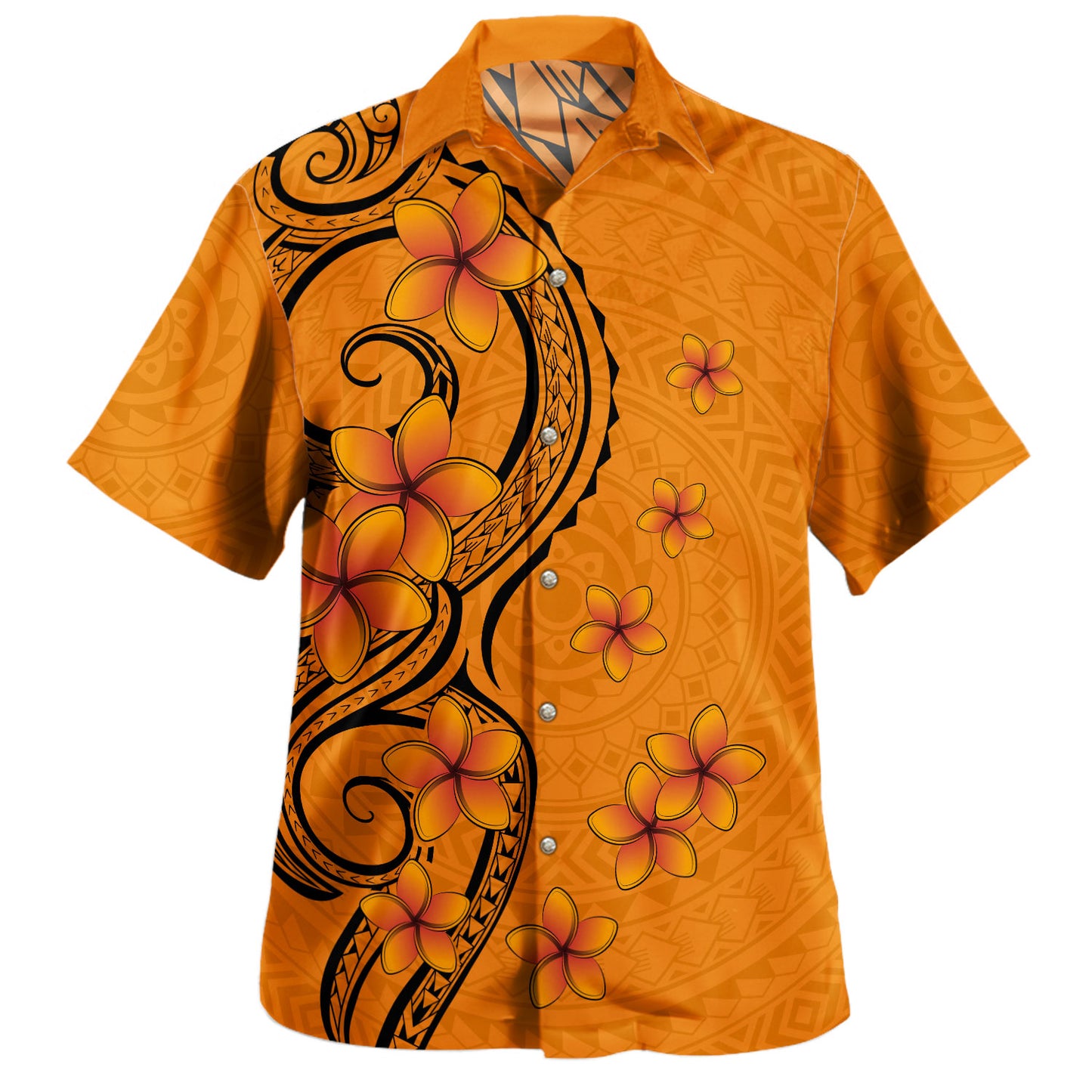 Polynesia Combo Dress And Shirt Tribal Tattoo Polynesia Plumeria Flower