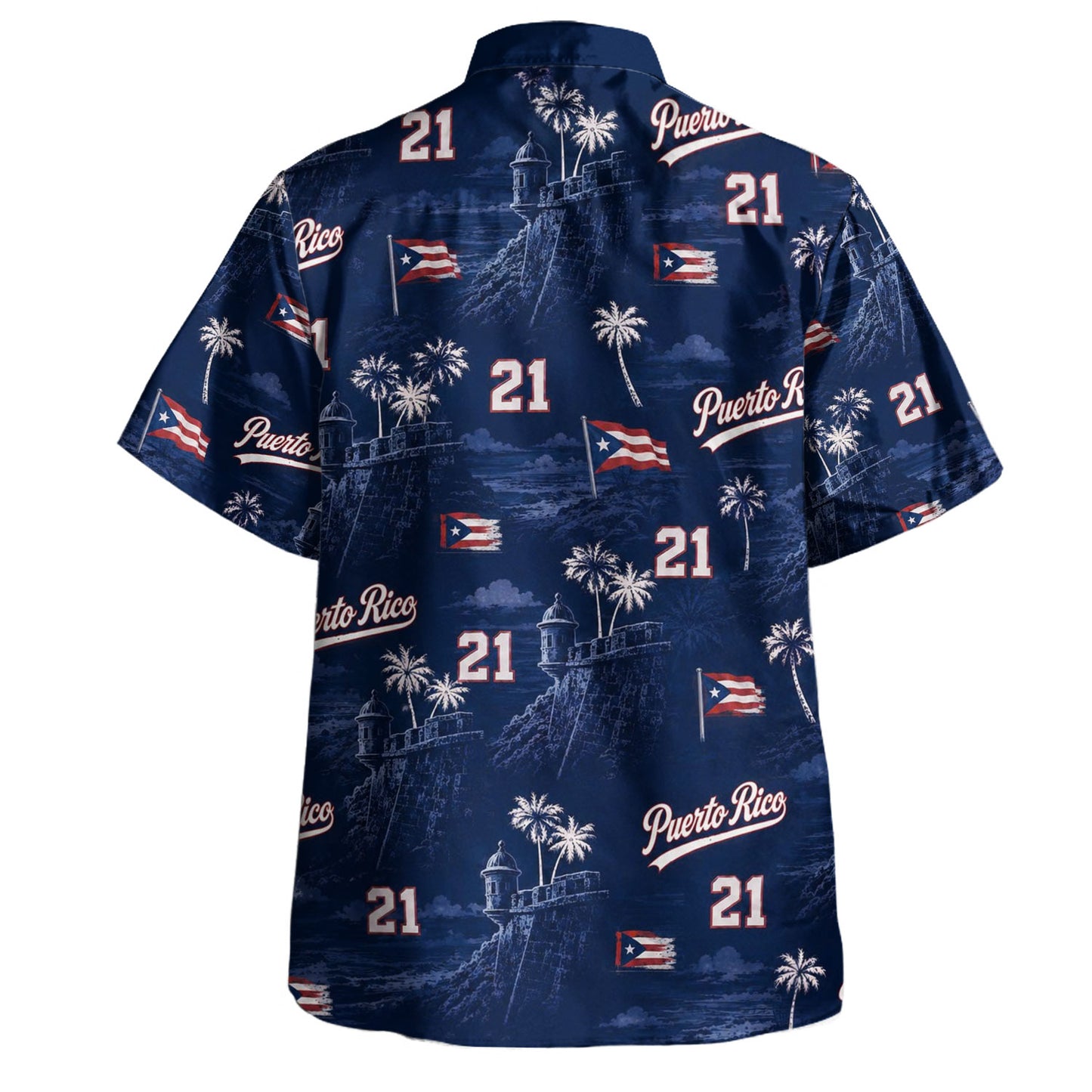 Puerto Rico Hawaiian Shirt Custom Old San Juan Night Heritage