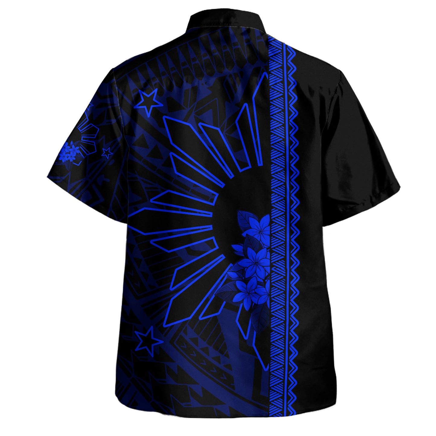 Philippines Filipinos Hawaiian Shirt Star Sunburst Floral Tribal Style