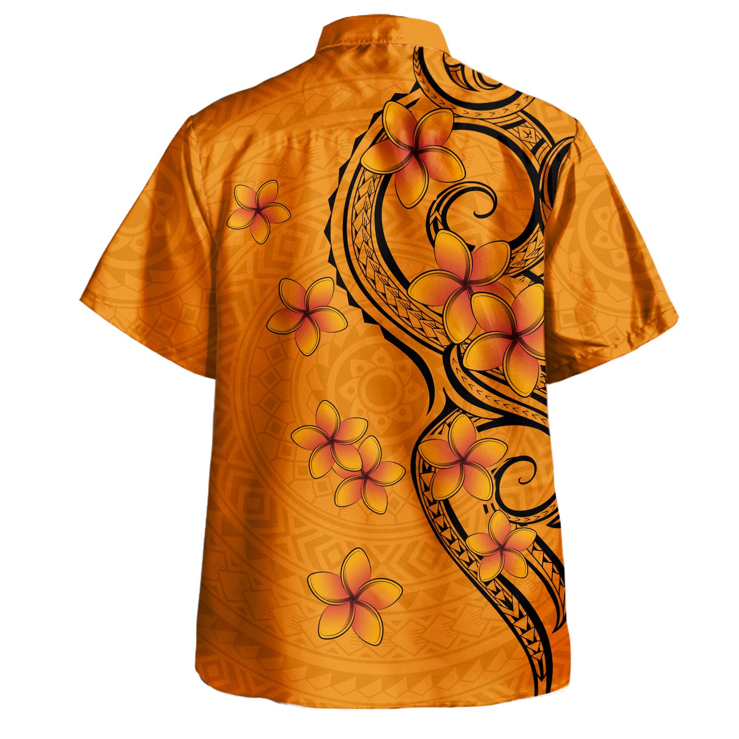 Hawaii Combo Dress And Shirt Tribal Tattoo Polynesia Plumeria Flower