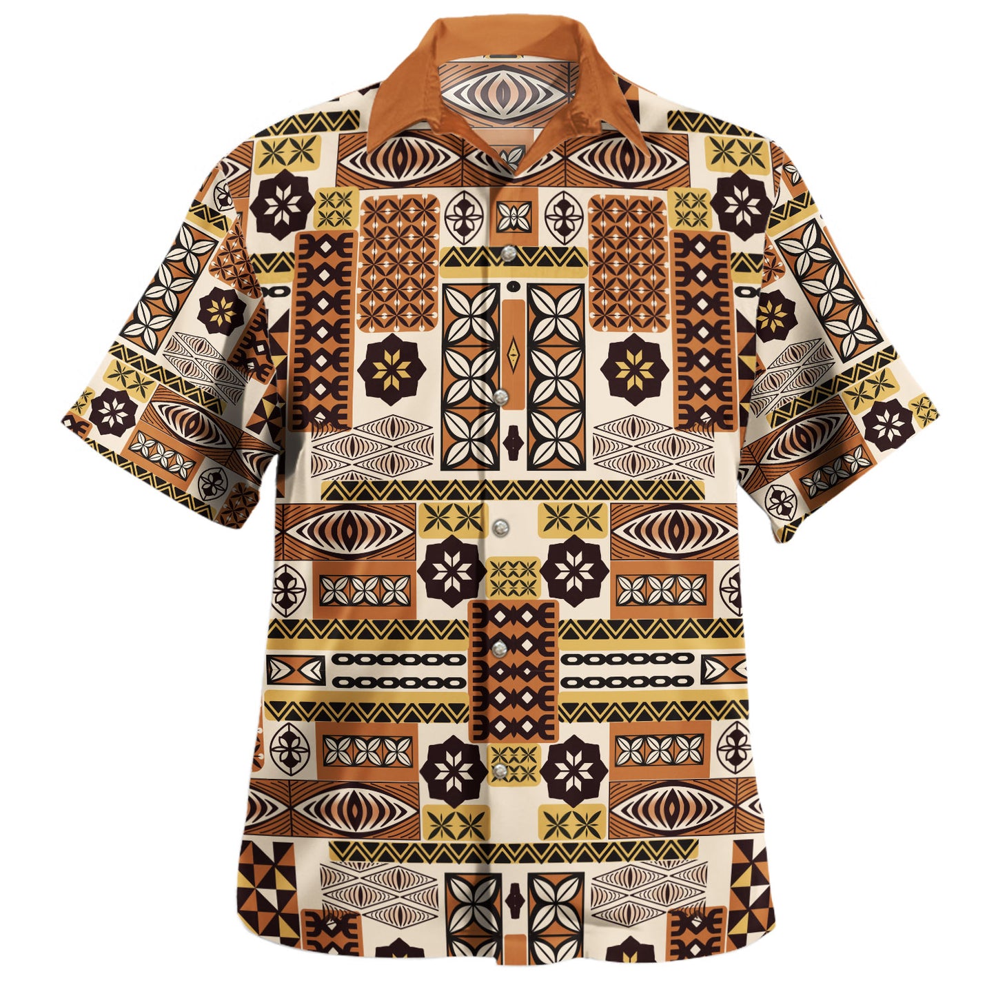 Tonga Hawaiian Shirt Ngatu Tapa Pattern