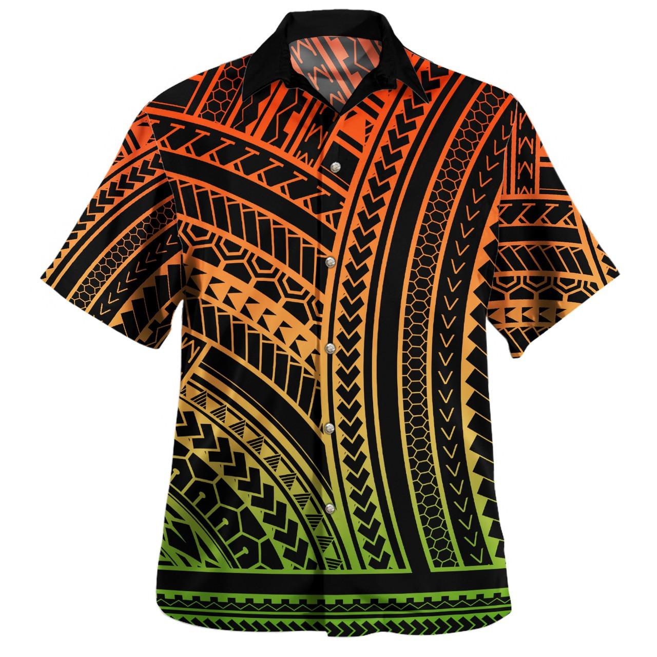Hawaii Combo Short Sleeve Dress And Shirt Polynesian Pattern Tattoo Reggae