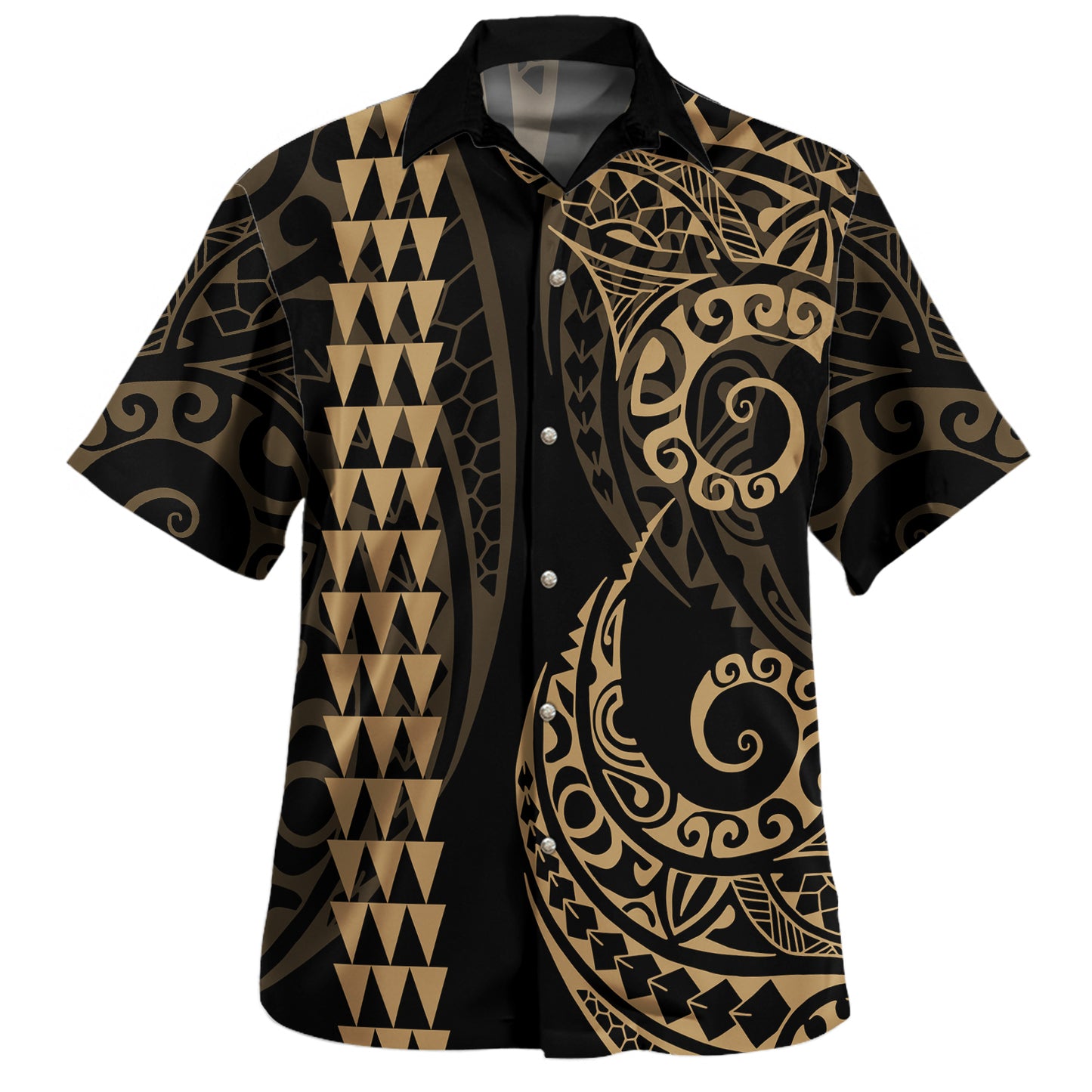 Hawaii Polynesian Combo Dress And Shirt Hawaiian Kakau Style Golden