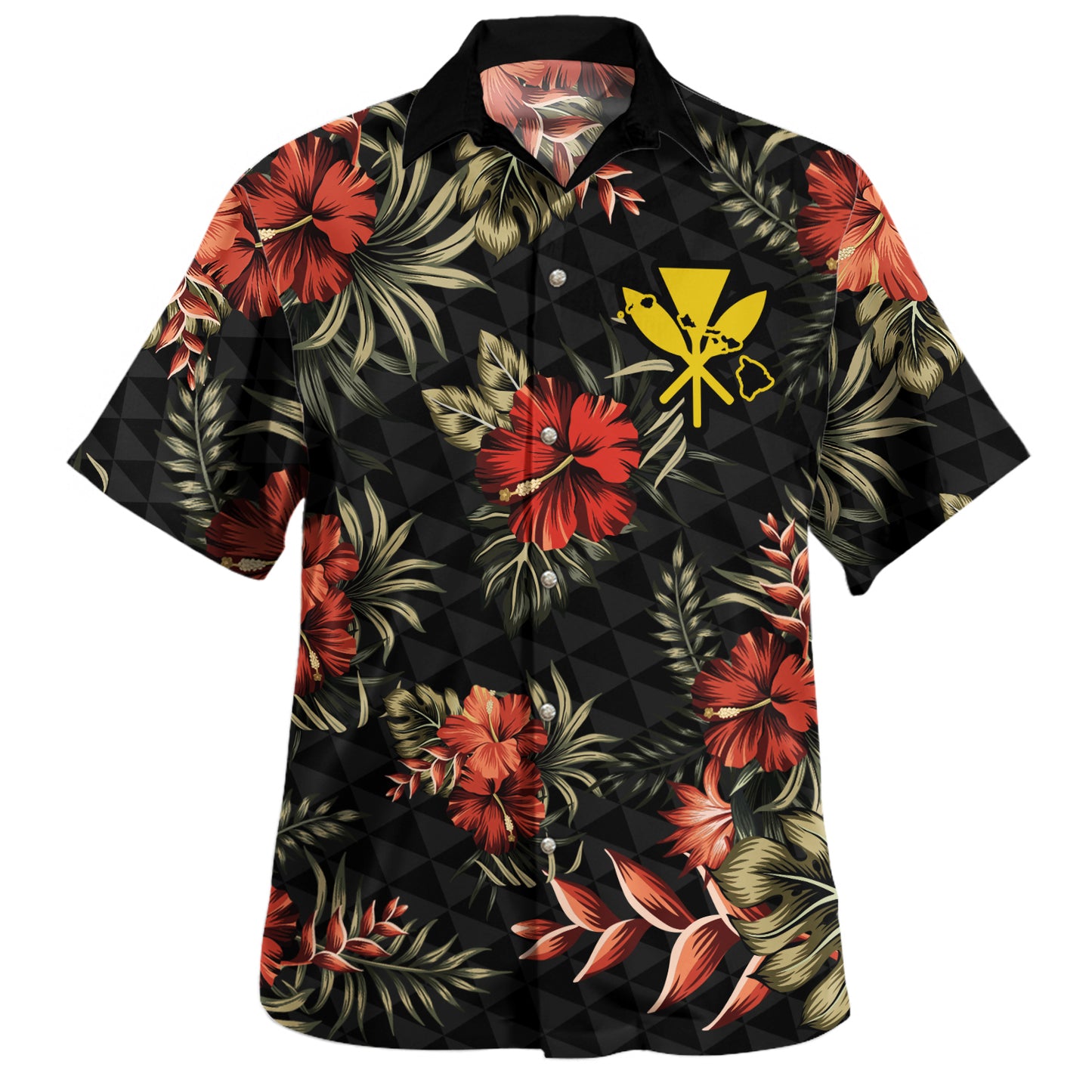 Hawaii Combo Dress And Hawaiian Shirt Kanaka Kakau Hibiscus