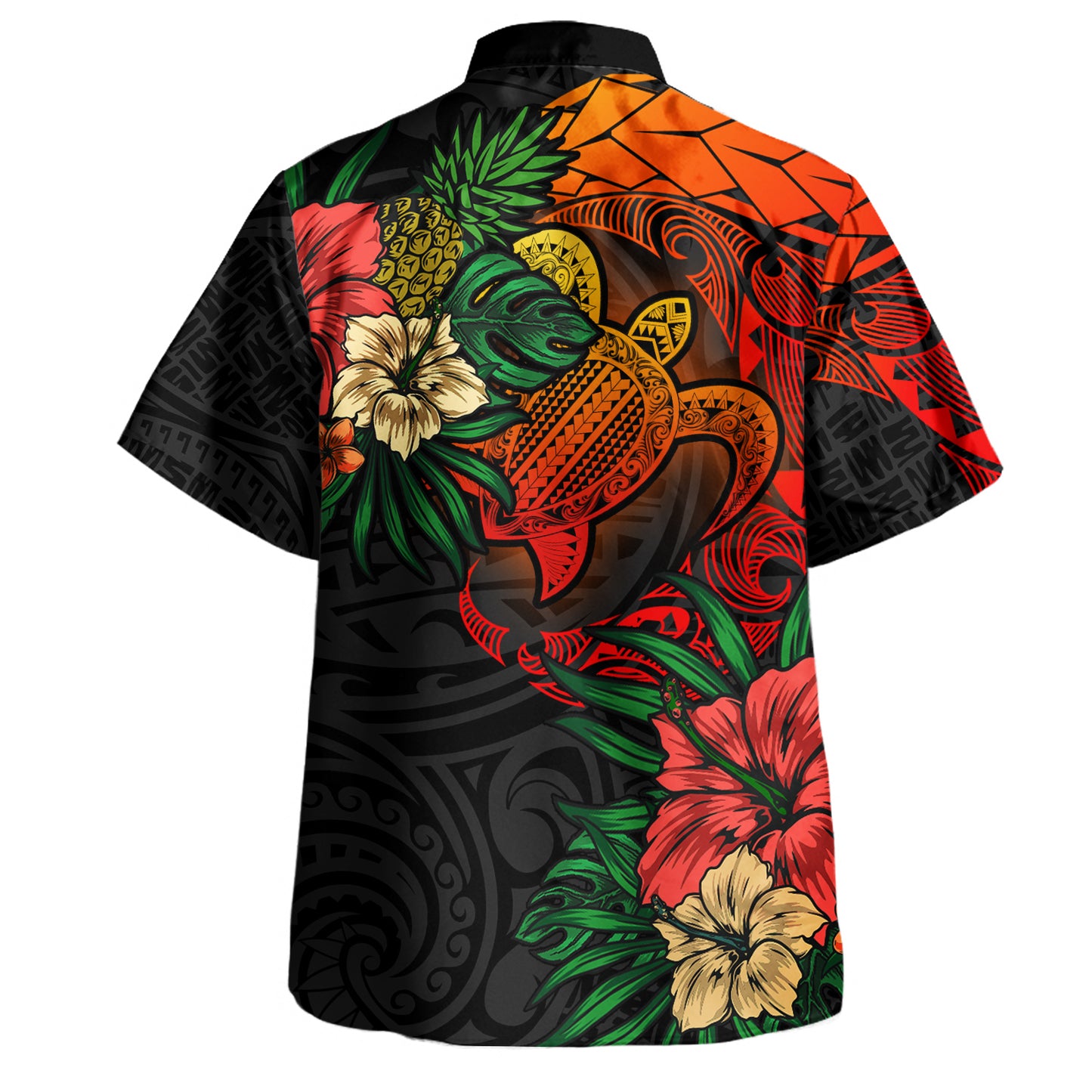 Hawaii Combo Dress And Hawaiian Shirt Polynesian Turtle Tropical