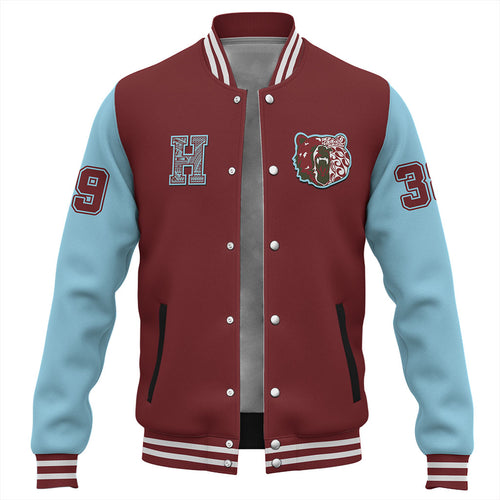Hawaii Baseball Jacket Henry Perrine Baldwin High School Polynesian Letters Style
