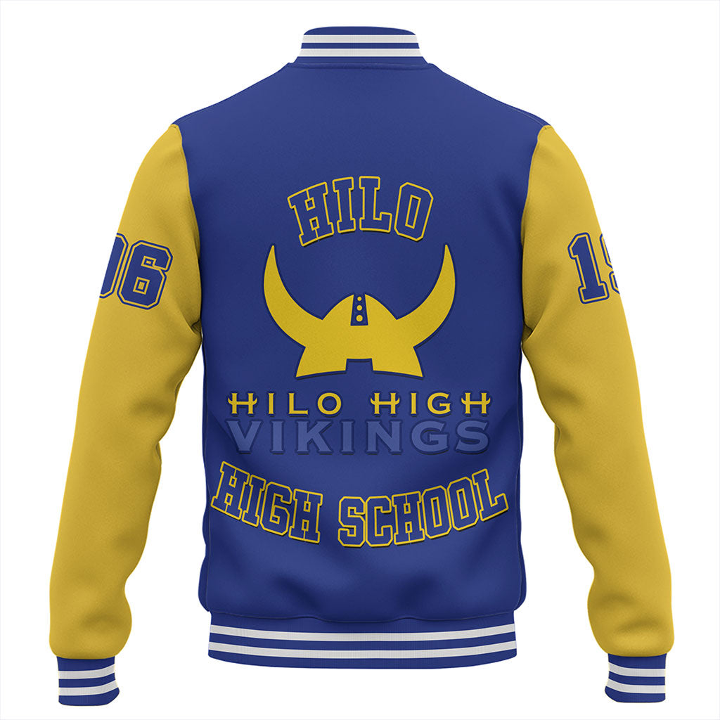 Hawaii Baseball Jacket Hilo High School Polynesian Letters Style