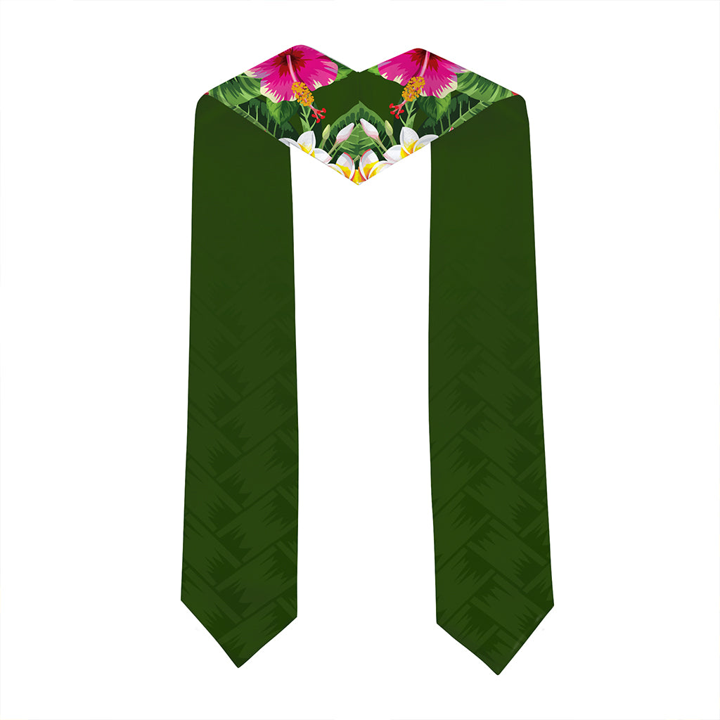 Hawaii Graduation Stole Custom Honokaʻa High & Intermediate School Class 2026 Tropical Hibiscus Island Style